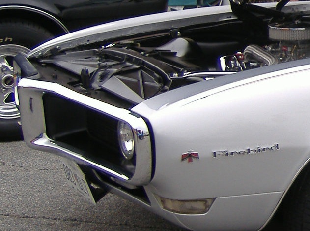 Just part of a picture I took of a sweet silver 1968-era Pontiac Firebird. It's all that fits here!